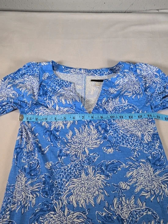 Lilly Pulitzer Cath Dress in Boca Blue Croc & Lock It Size XXS NWOT - Picture 4 of 8